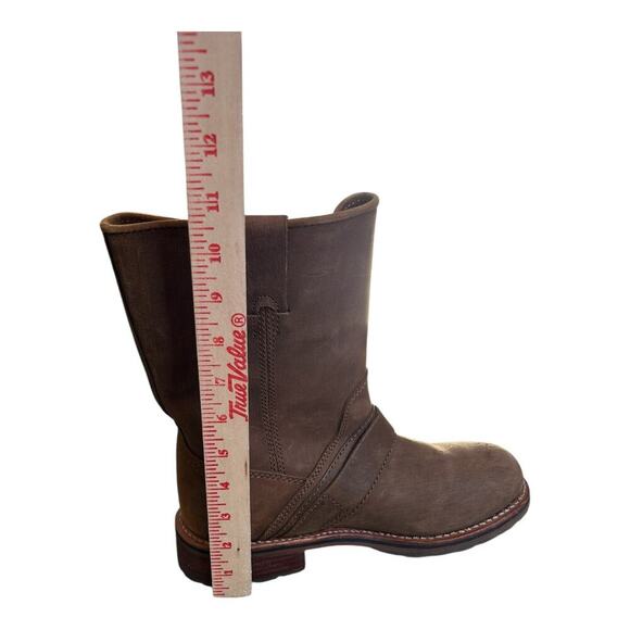 L.L.Bean Wellington Mid Calf Buckle Leather Boots Size 8.5 Medium Men's - Picture 4 of 8